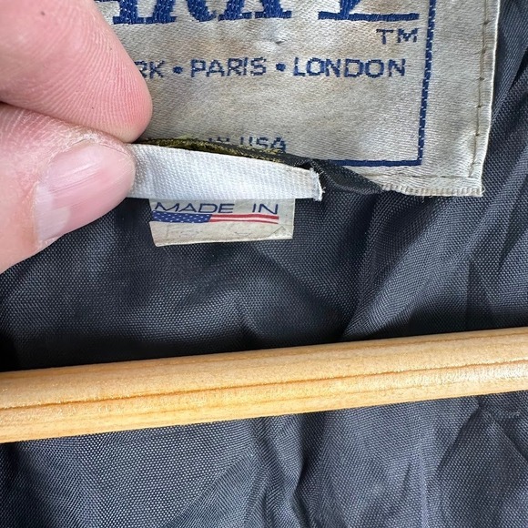 Vintage PARK V Leather Jacket Fringe Western Black Women Made in USA Biker Moto - Picture 12 of 13